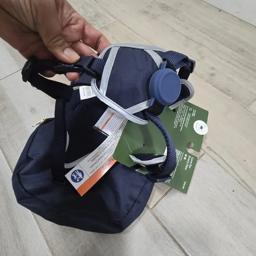 Dog Backpack Harness - Cuddle Collab with Baloo & Pan - M- Navy Blue